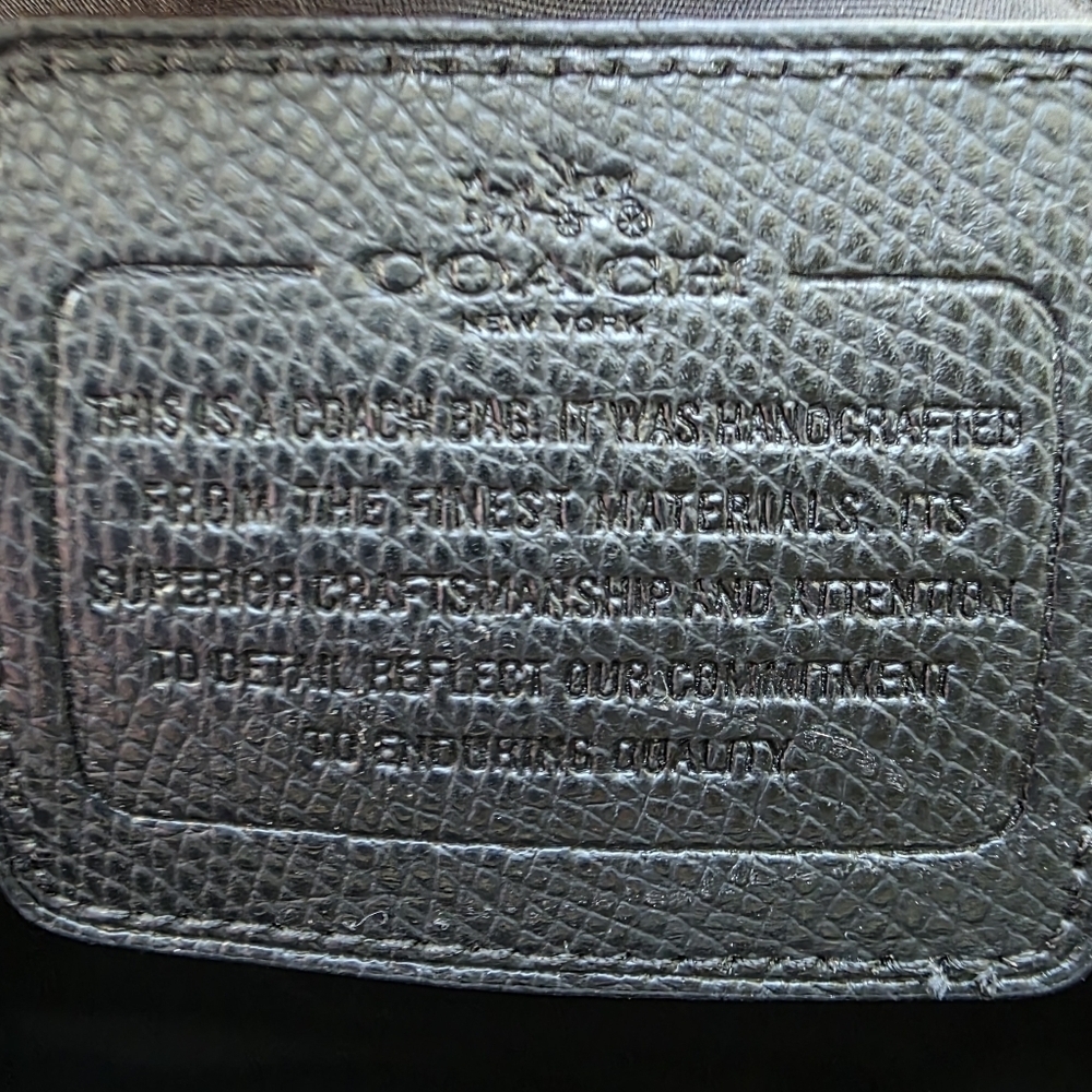 Coach Large Colorbock Leather Ava Tote With Snakeskin Embossed Handles - Picture 10 of 11